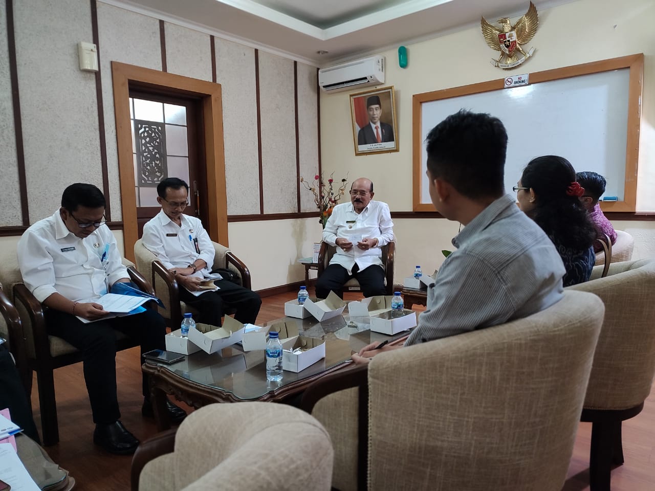 Audensi Tim CPHI FK Unud dengan Wakil Bupati Karangasem untuk Penanggulangan Stunting di Daerah Karangasem